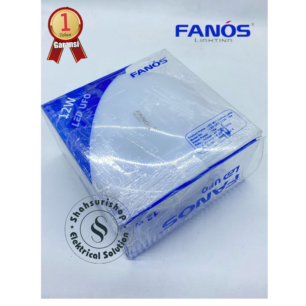 FANOS LAMPU UFO LED LAMP 12W 12 W 12 WATT MURAH BERGARANSI 1 TAHUN