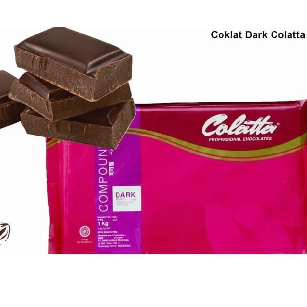 

(BIG SALE) >>> 249GAL Colatta Dark Compound 1 KG / coklat blok colata hitam 1kg