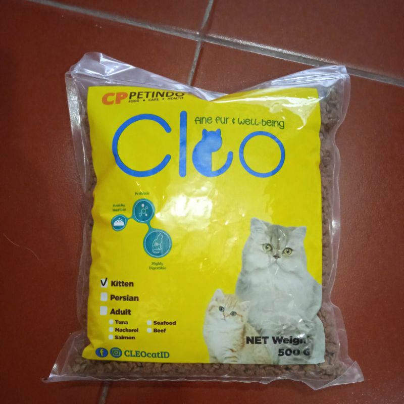 Makanan Kucing Kitten  Cleo Tuna 500gr