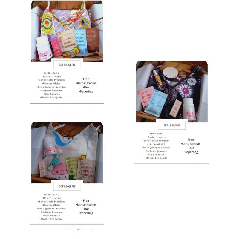 

Hampers lingerie set / Gift Box lingerie / Kado Wisuda Ultah Nikah Anniversary