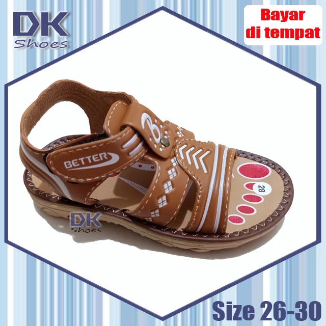 Better 26-30 / Sepatu Sandal Tali Velcro Anak Laki / Fashion Sepatu Anak Laki / Sandal Gunung Anak