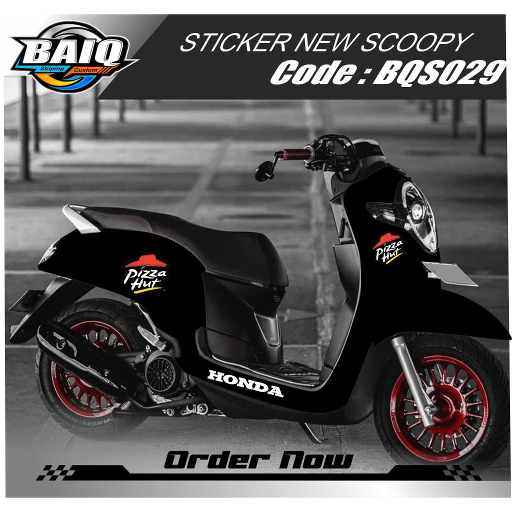 STRIPING STIKER SCOOPY PIZZA HUT NEW 2020 Shopee Indonesia