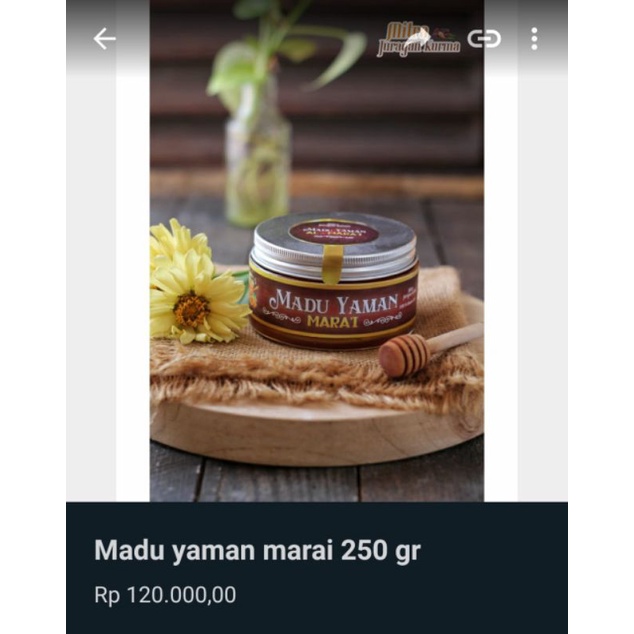 

Madu Yaman Mara'i 250 ml