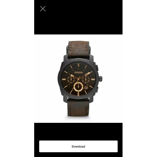 Dijual Jam Tangan Fossil Original FS4656 Machine Brown Leather Murah