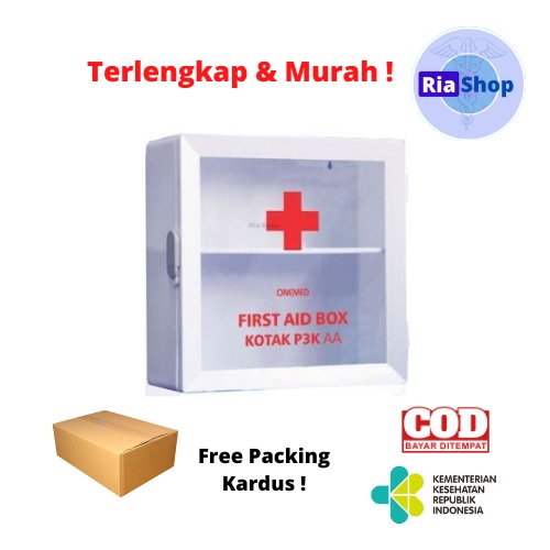 KOTAK P3K AA ONEMED  |  TEMPAT P3K  |  KOTAK P3K DINDING ONEMED