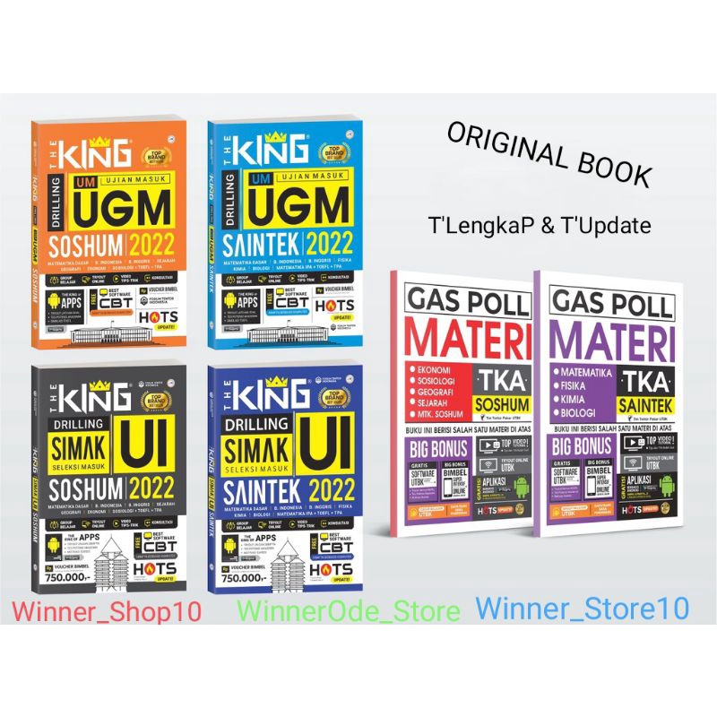 [ORI-READY]Buku The King SIMAK UI - UTUL UGM 2022/Terlengkap Terupdate 𝙃𝙖𝙧𝙜𝙖 𝙈𝙞𝙧𝙞𝙣𝙜