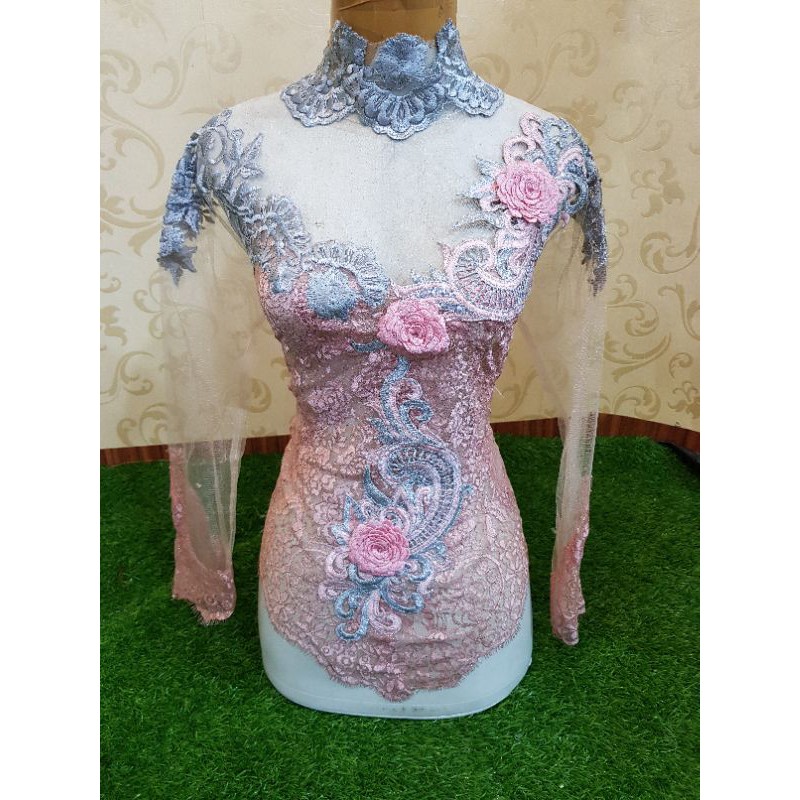 Kebaya atasan dusty pink