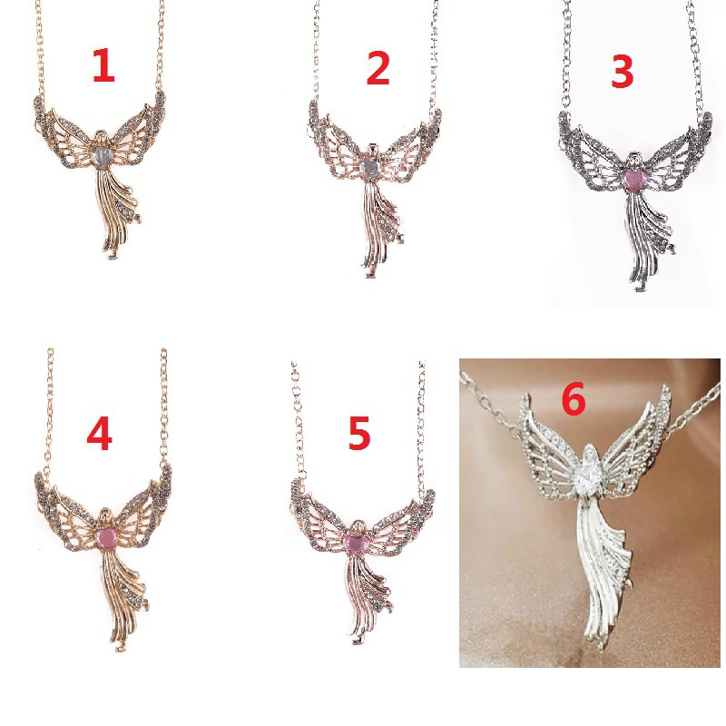 Kalung Dengan Liontin Bentuk Virgin Mary Angel Bahan Alloy Untuk Wanita