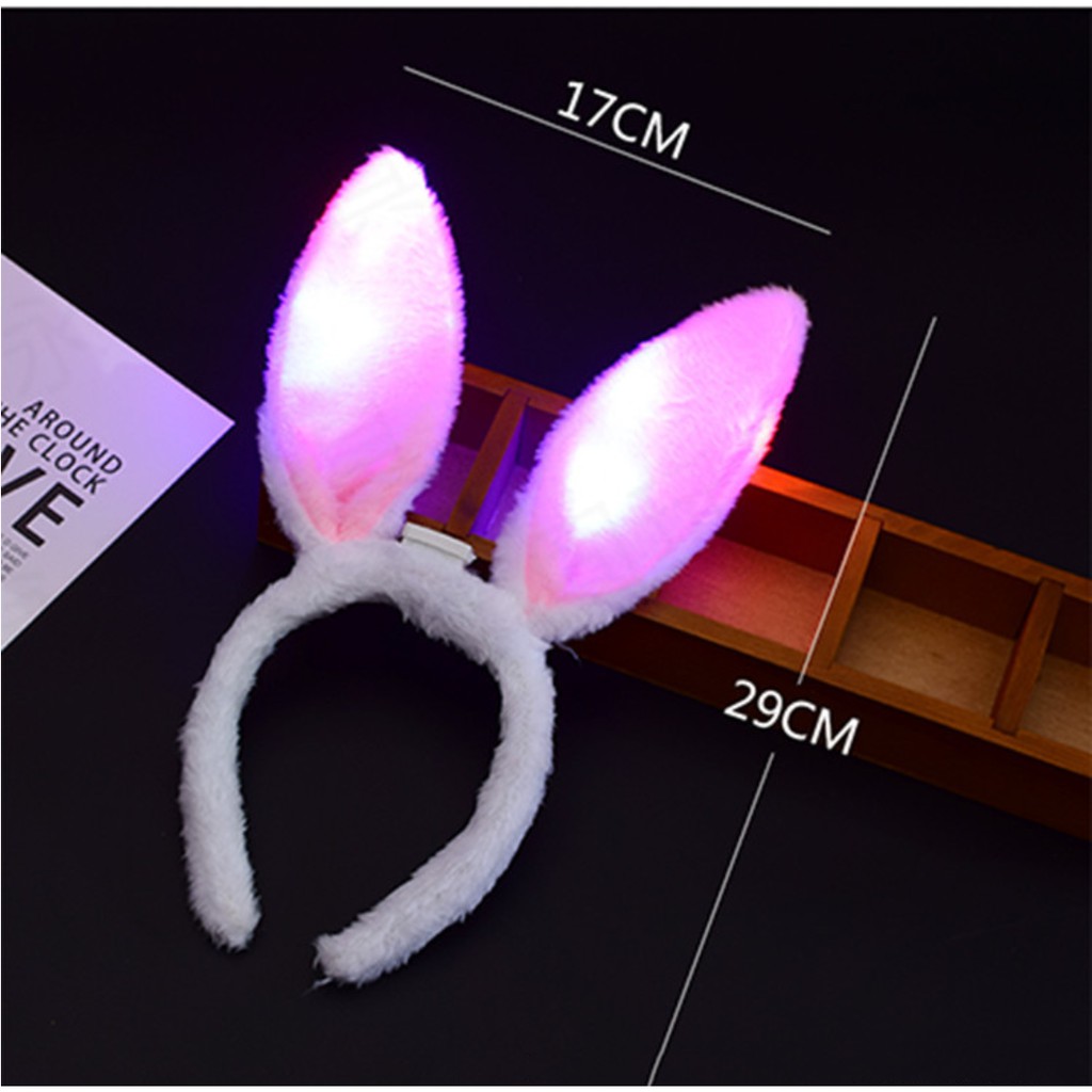 Bando lampu LED/Bunny telinga kelinci/party natal tahun baru Tanduk untuk Pesta Ulang Tahun Menyala/