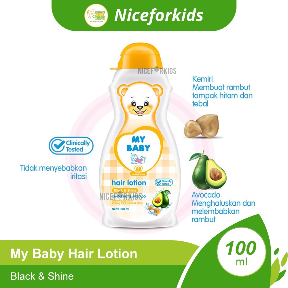 My Baby Hair Lotion Black Shine 100 ml / Minyak Rambut Bayi 100 ml