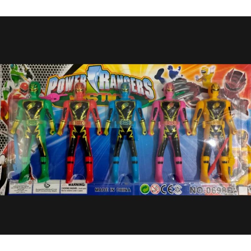 toys power ranger 5pcs