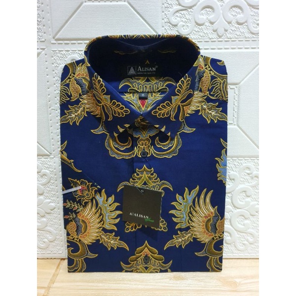 Kemeja Batik Alisan Slimfit / Reguler Tangan Pendek size 15