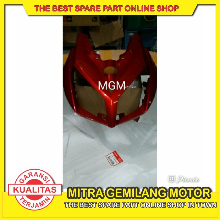 PROMO TAMENG DEPAN HONDA VARIO TEKNO KARBU 110 ASLI AHM MERAH MARUN