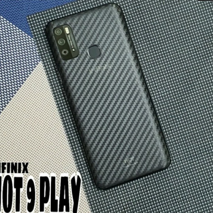 SKIN CARBON XIAOMI POCOPHONE C40 - ANTI GORES BELAKANG POCO C40