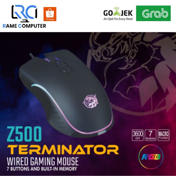 MOUSE IMPERION Z500 TERMINATOR - Wired Gaming Mouse RGB