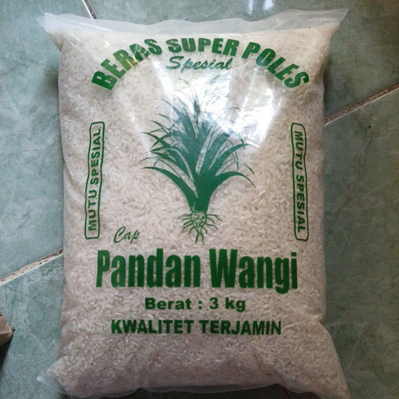 

Beras cap pandan wangi 3kg