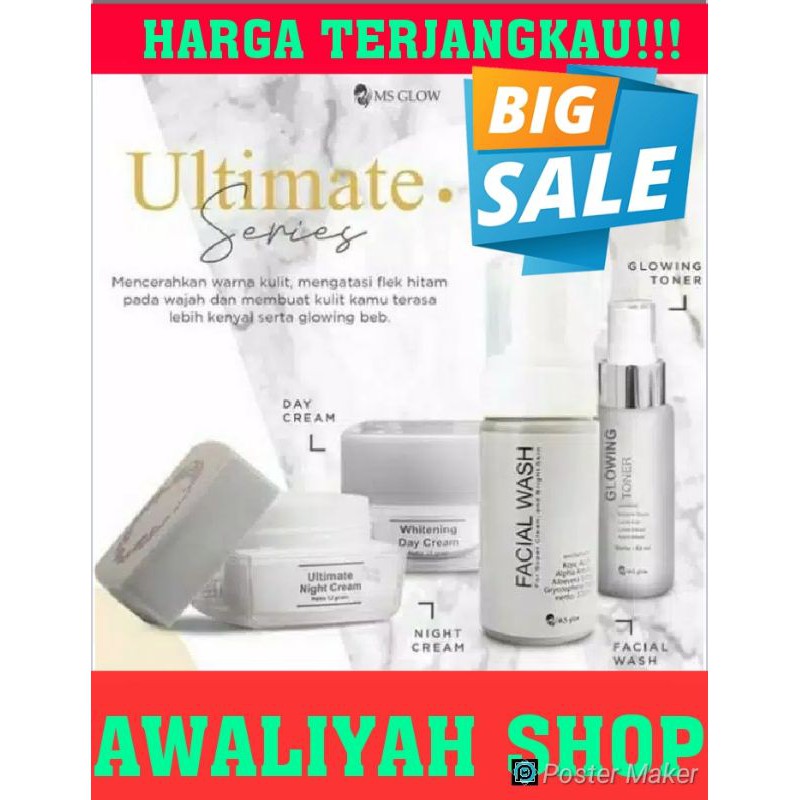 Paket Flek Ultimate Ms Glow By Cantik Skincare Original Bpom Shopee Indonesia