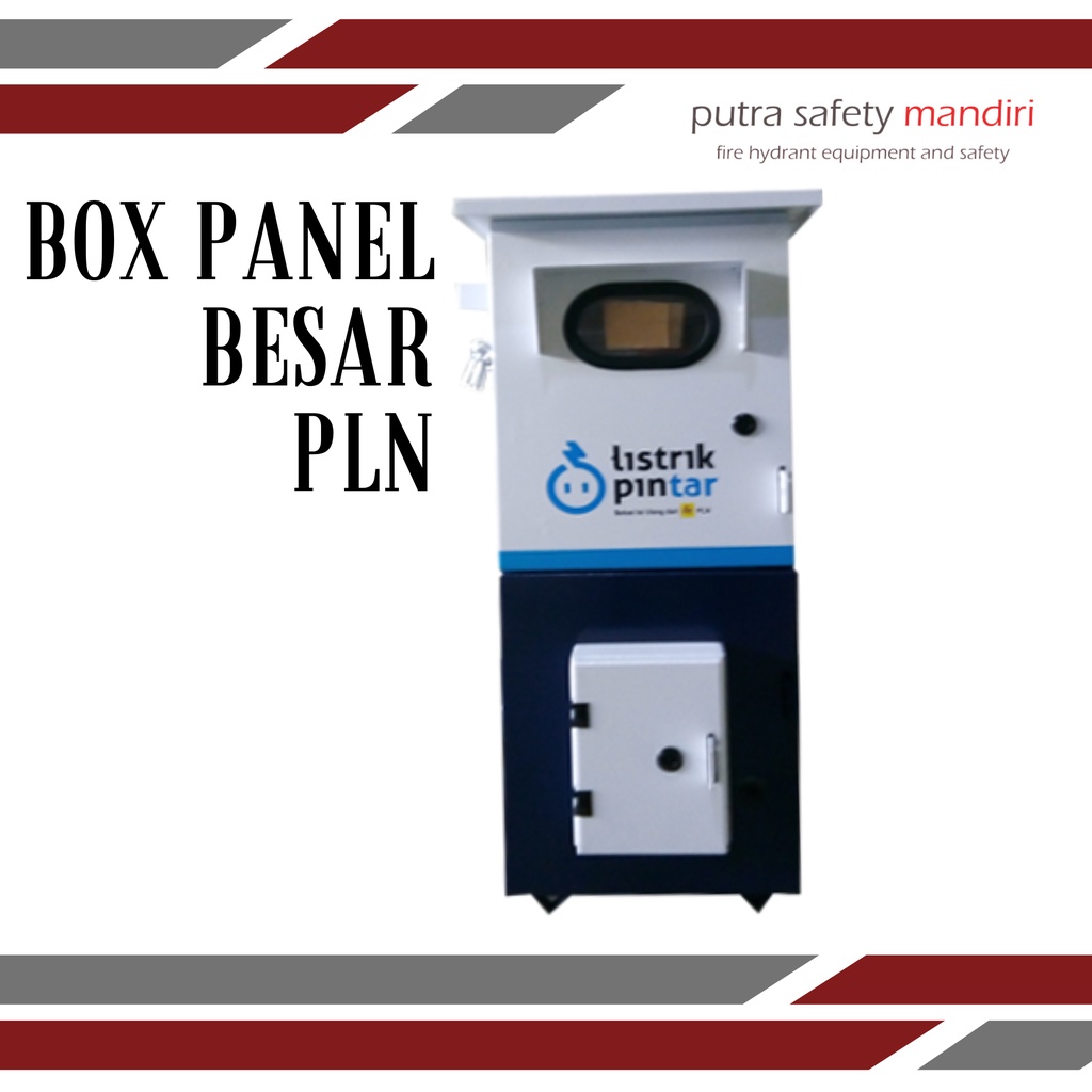 BOX PANEL PLN PINTAR SAFETY KWH BESAR KECIL KOTAK PELINDUNG ALIRAN LISTRIK PLAT 1.5MM POWDER COATING