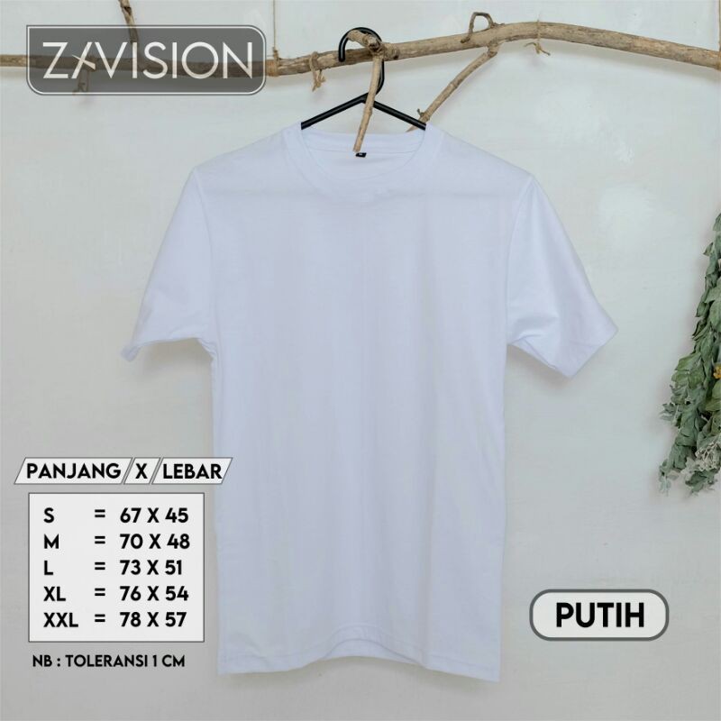 KAOS POLOS COTTON COMBED 30s PREMIUM PUTIH #kaospolos #combedpremium