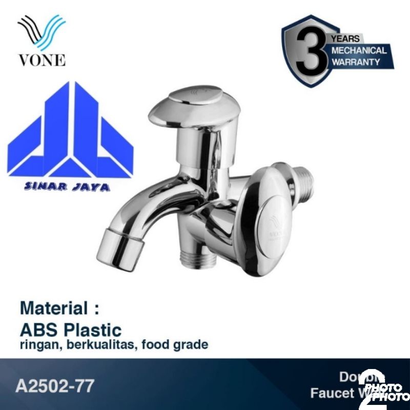 VONE Kran Air Double-Keran Air Double Tembok-Kran Cabang A2502-77