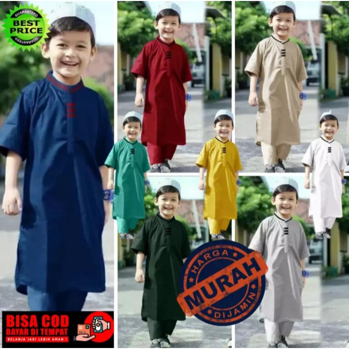 COD Grosir Baju Koko Pakistan Anak / Stelan Baju Muslim Anak Laki Laki 1 2 3 4 5 6 7 8 THN