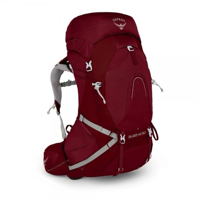 MUST HAVE TAS CARRIER OSPREY AURA 50 AG WITH RAINCOVER U002FU002F TAS GUNUNG OSPREY - MERAH