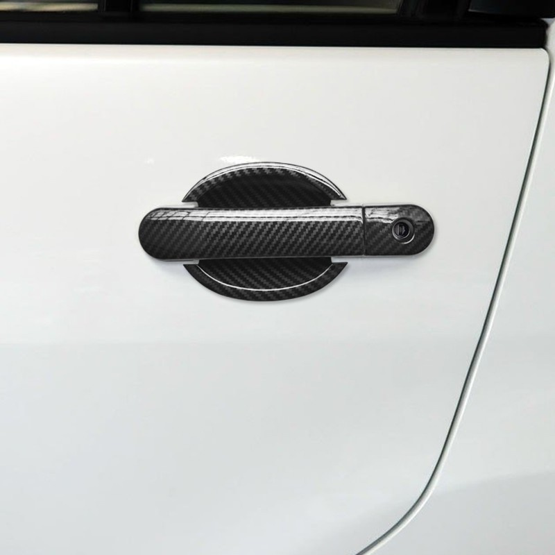 Xuming Aksesoris Eksterior Mobil Motif, Aksesoris Eksterior, Penutup Mangkuk Pegangan Pintu Mobil Serat Karbon untuk Nissan Grand Livina