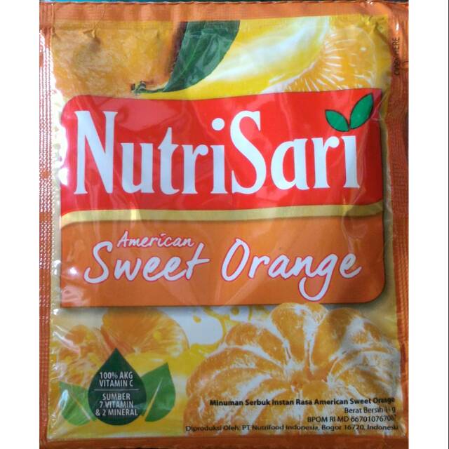 

NutriSari sachet per renceng isi 10