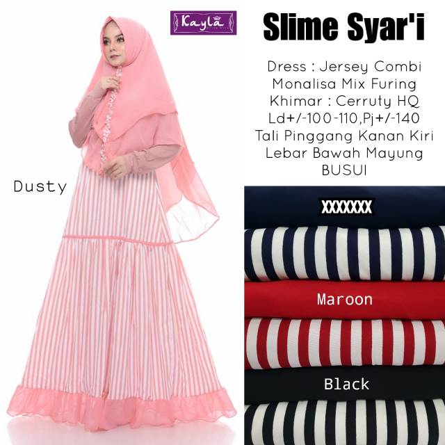 GAMIS SLIME SYARI KAYLA
