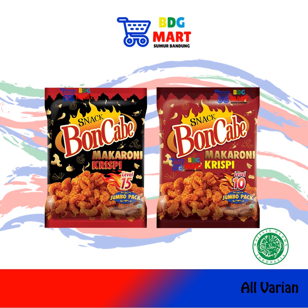 

VARIAN Kobe Snack Bon Cabe Makaroni Krispi Pedas Halal MUI - 150gr
