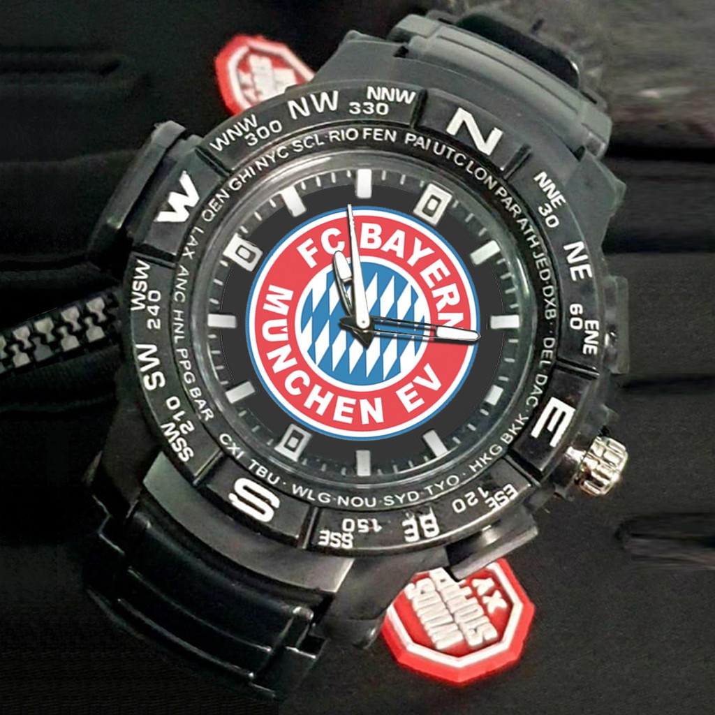 (EXCLUSIVE) Jam Tangan FC BAYERN MUNCHEN Sport Bagus