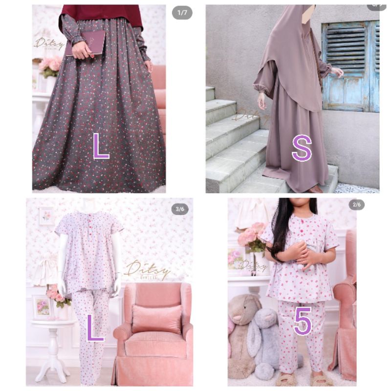 Ditsy Agustus Laira MZ Cocoa Size S