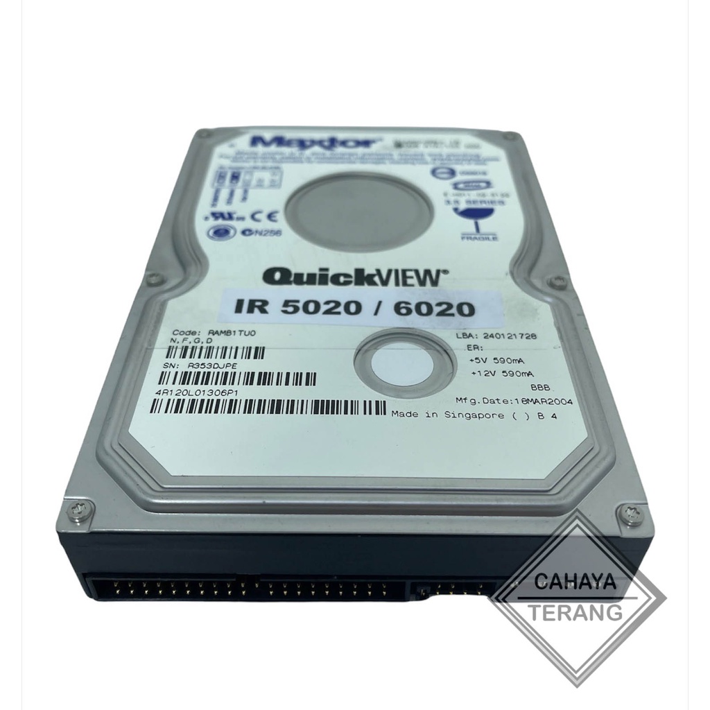 Hard Disk Mesin Fotocopy Canon IR 5020 6020 Siap Pakai