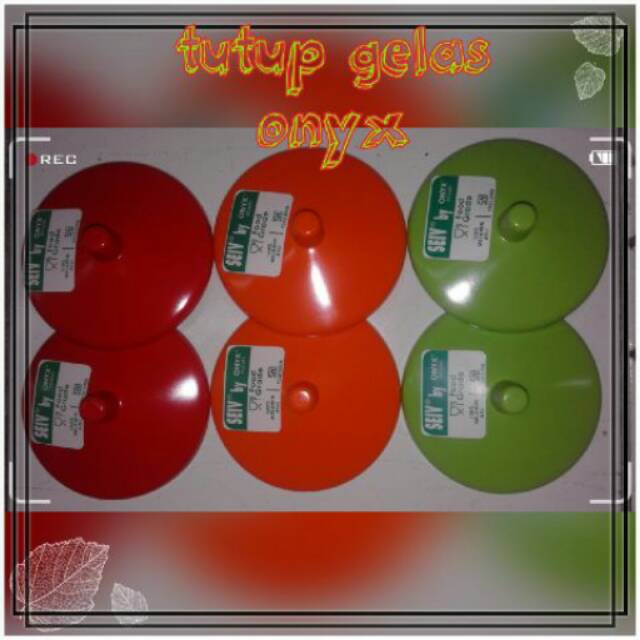 tutup gelas melamin onyx
