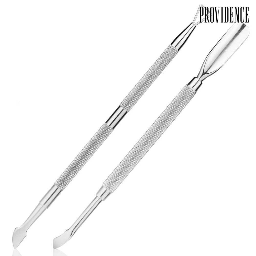 Providence 2Pcs Professional Triangle Dead Skin Remover Cuticle Pusher Nail Peeler Scraper