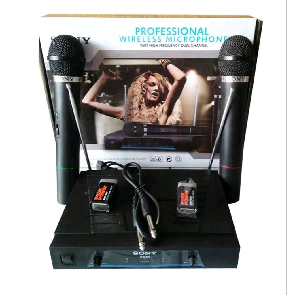 Microphone Sony SN66 Wireless Double Mic  lop9325