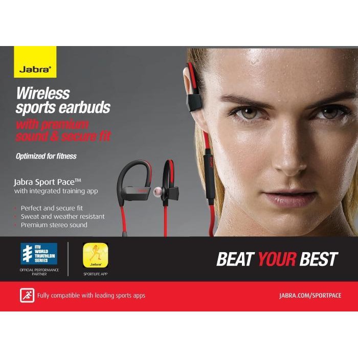 Headset Jabra Sport Pace Earphone Bluetooth