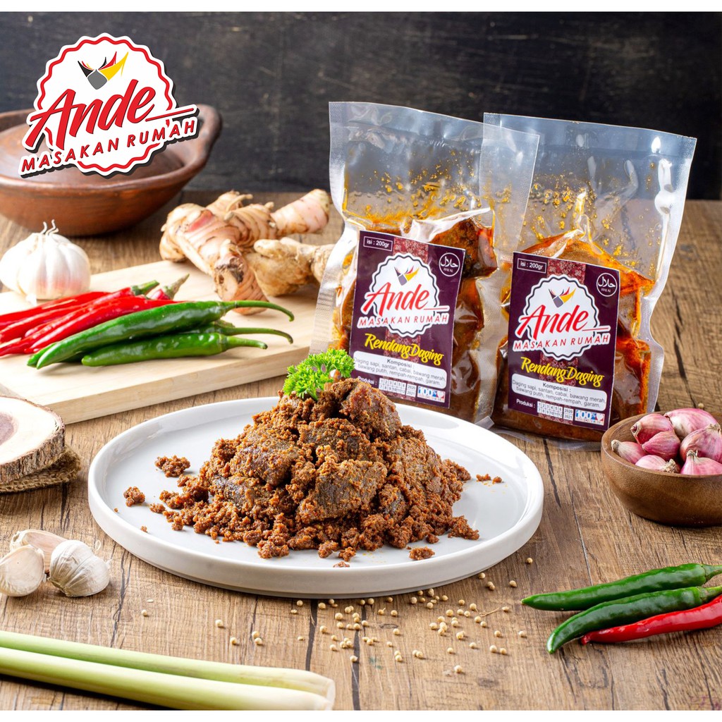 

Rendang Daging Sapi (200gr) Asli Minang ANDE