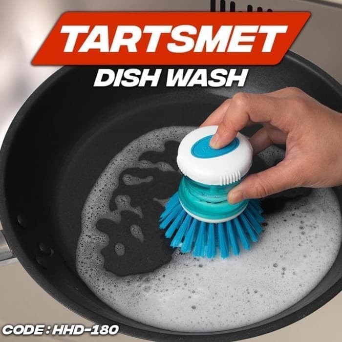 Sikat Cuci Piring + Dispenser Sabun Dishwashing Brush