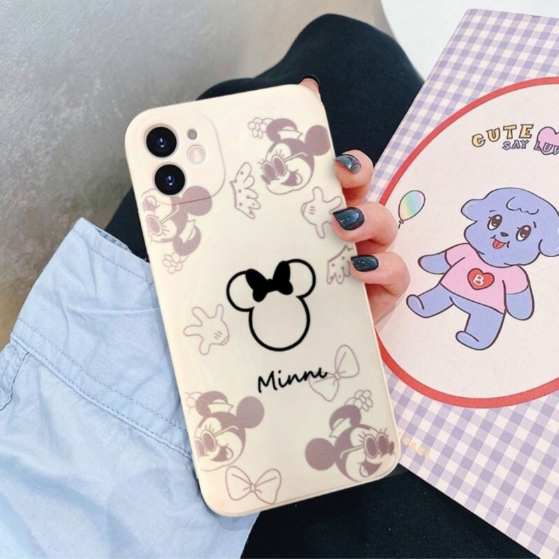 BARA | New! Mickey &amp; Minnie Case - Softcase fullcover for iPhone 6 7 8 X XS XR XSMAX 11 12 13 PRO PROMAX