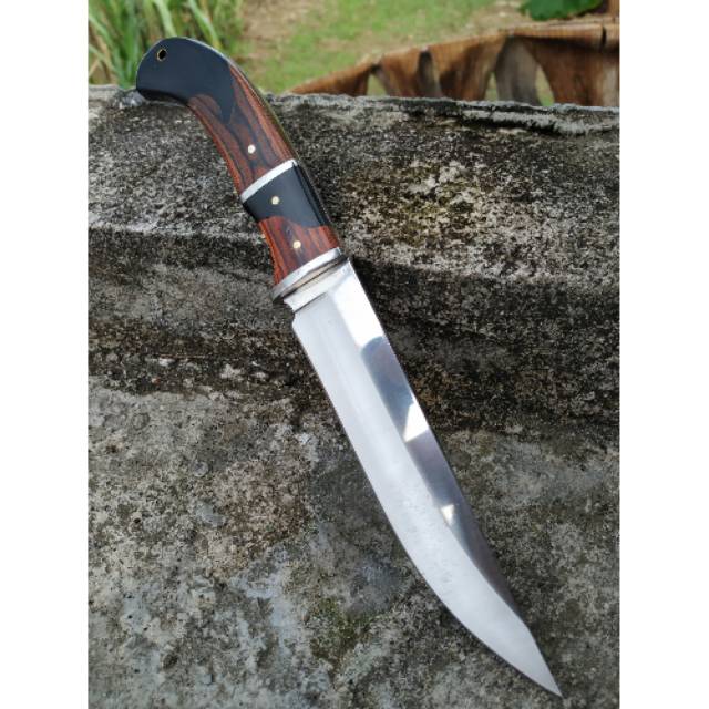 Pisau/belati berburu Colombia g17 lengkap dengan Asahan khusus pisau stenless