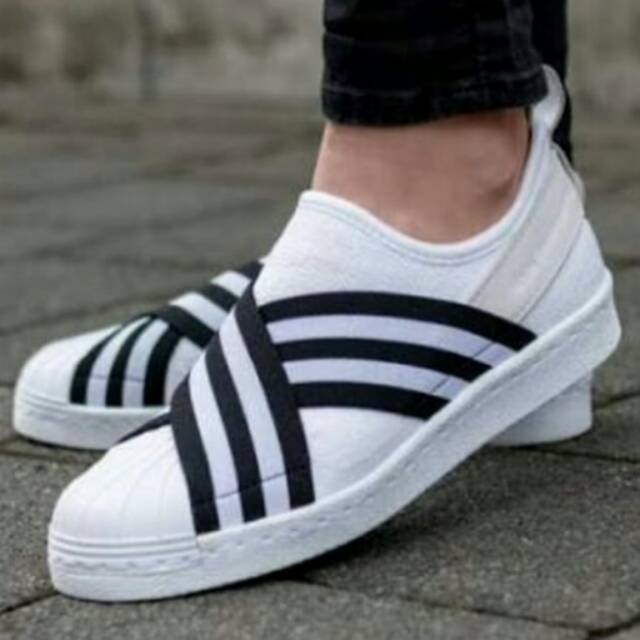 Sepatu wanita adidas superstar mountaineering slip on premium quality
