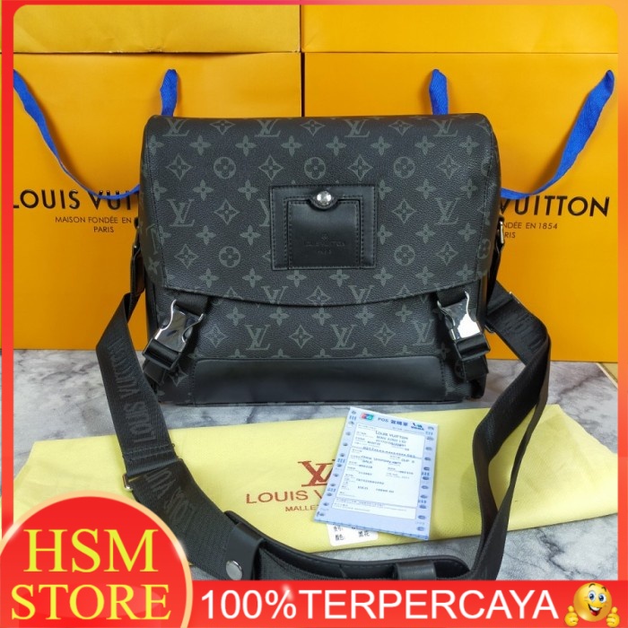 TAS SELEMPANG PRIA LV BRANDED MIRROR ORIGINAL TSP-092