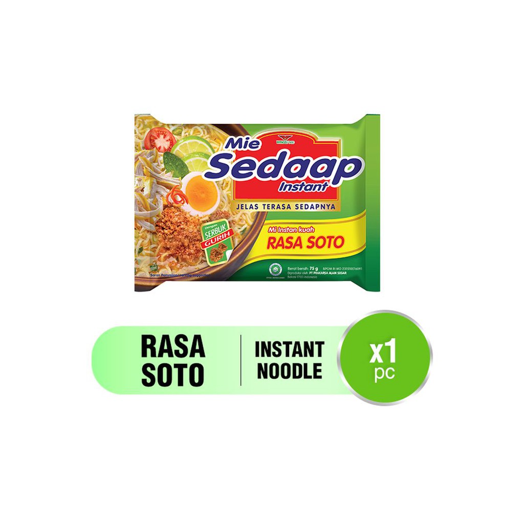 

Sedaap Mie Instant Soto 75G