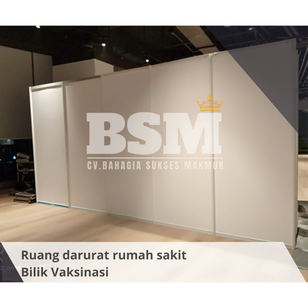 Partisi ruang vaksin garut Bilik vaksinasi sekat ruangan sekat pembatas sekat kantor sekat pembatas