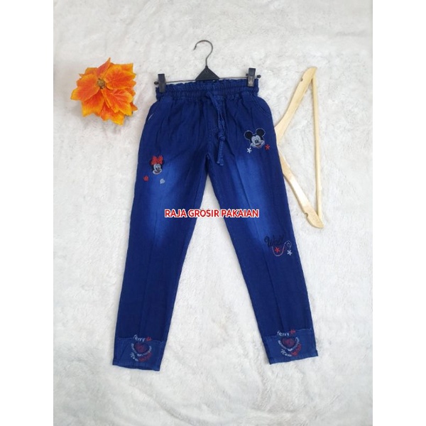 Celana Jeans Anak Stik Balik Bordir / Jeans Premium