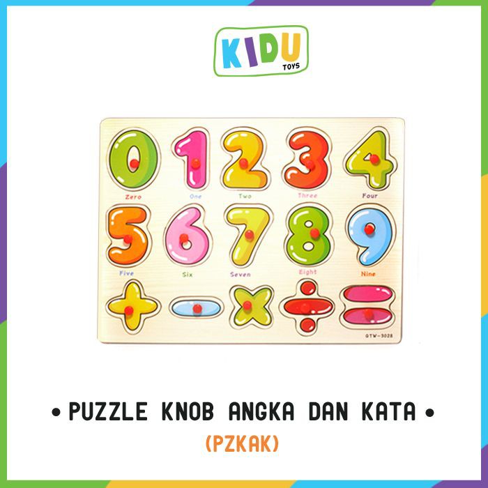 Mainan Anak Puzzle Knob Part 3 Kidu Toys