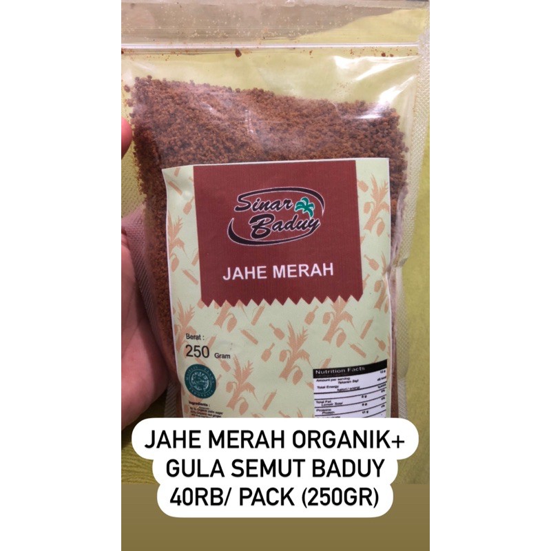 

Jahe Merah Gula Semut Baduy