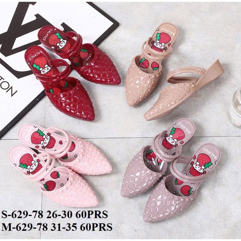 *NEW* Sandal Karet Jelly WEDGES Anak Perempuan Gambar IMPORT PREMIUM