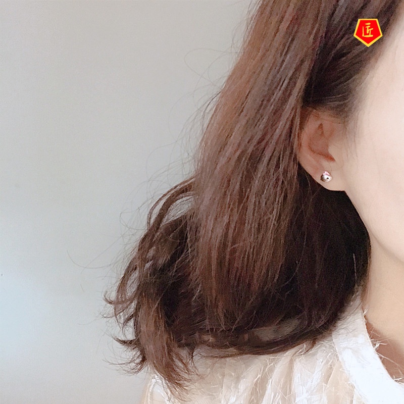 [Ready Stock]Bunny Ear Studs 925 Silver Female Cute